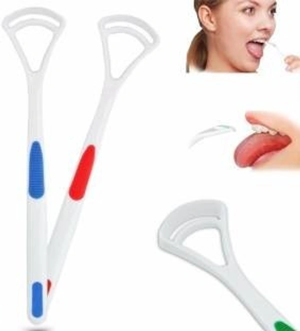 Stnemrag Plastic Tongue Cleaner (Pack of 2) - 1