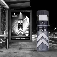 OSCAR Pure Music + Classic Noir Deo 200 ml (2 Pc) Deodorant Spray  -  For Men & Women (200 ml, Pack of 2)