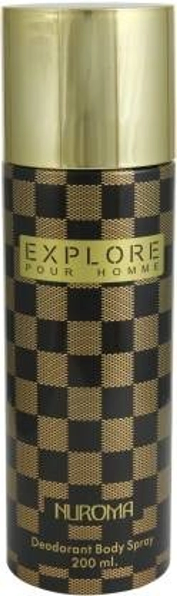 NUROMA Cfs Nuroma Explore Brown Deodorant Spray  -  For Men (200 ml)