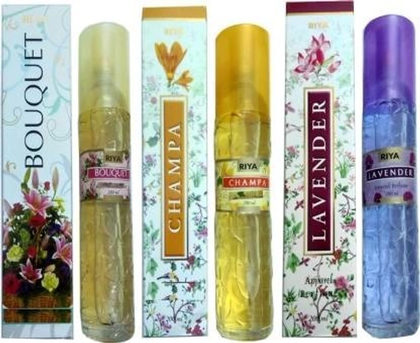 RIYA BOUQUET+CHAMPA+LAVENDER Spray (3 x 200 ml)