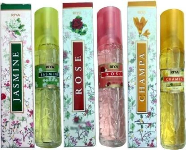 RIYA JASMINE+ROSE+CHAMPA Spray (3 x 200 ml)