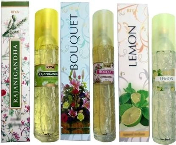 RIYA RAJNIGANDHA+BOUQUET+LEMON Spray (3 x 200 ml) - 3