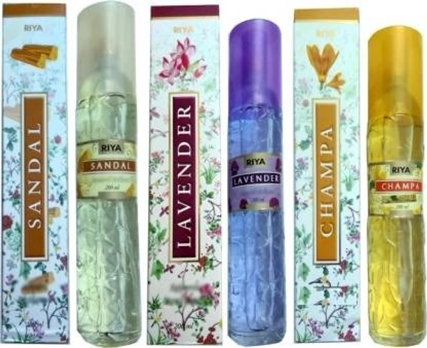 RIYA SANDAL+LAVENDER+CHAMPA Spray (3 x 200 ml)