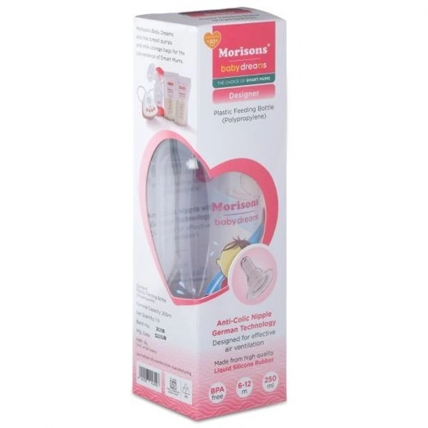 Morisons Desinger Bottle 250 Ml X 3PC (Multi Color) - 250 ml (Multicolor) - 250ml