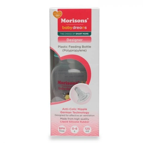 MORISONS Morisons Desinger Bottle 125 Ml X 3PC (Multi Color) - 125 ml (Multicolor)