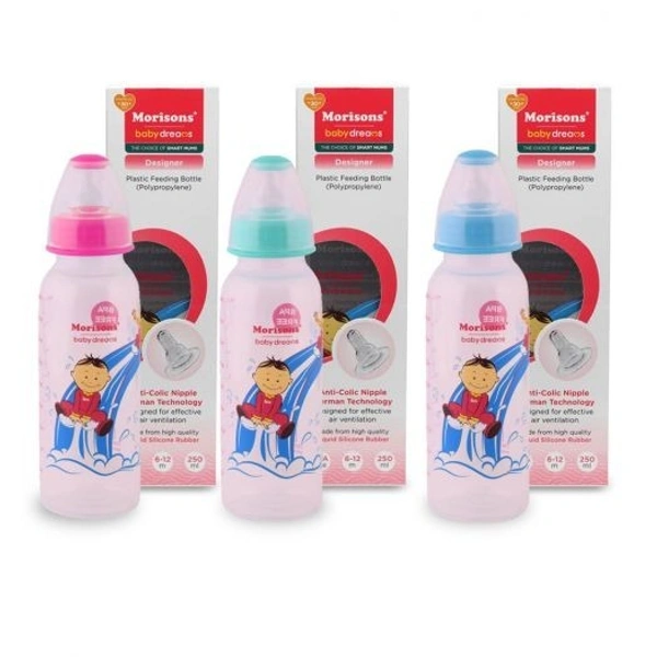 Morisons Designer Bottle 3pc - 250 ml (Multicolor)