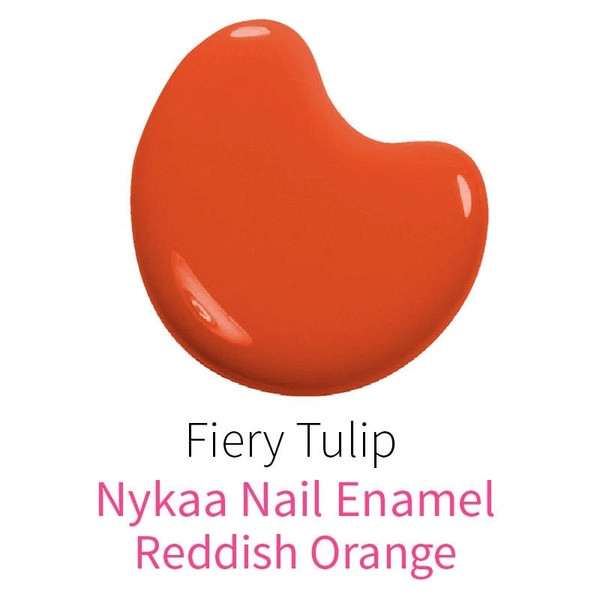 NYKAA Nykaa Nail Enamel Polish - Fiery Tulip 144