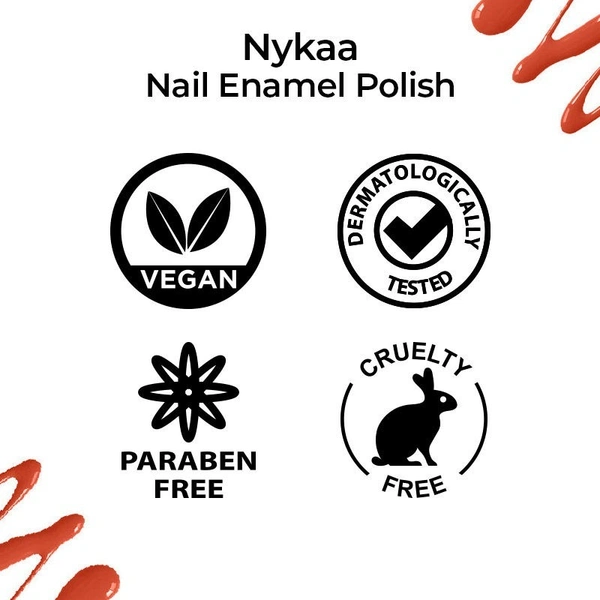 NYKAA Nykaa Nail Enamel Polish - Fiery Tulip 144