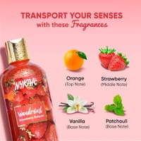 Nykaa Wanderlust Strawberry Daiquiri Body wash with Strawberry Scent for Uplifting Mood + 0% Paraben