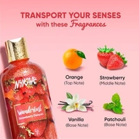 Nykaa Wanderlust Strawberry Daiquiri Body wash with Strawberry Scent for Uplifting Mood + 0% Paraben
