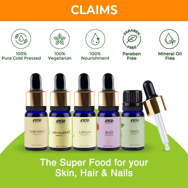 Nykaa Naturals - Orange Essential Oil For De-Tanned & Glowing Skin - 100% Natural
