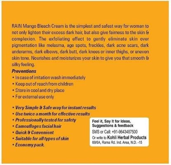 RAIN Mango Bleach Cream (250 g)