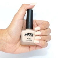 NYKAA Nykaa Matte Nail Lacquer - Almond Crumble 10