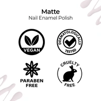NYKAA Nykaa Matte Nail Lacquer - Almond Crumble 10
