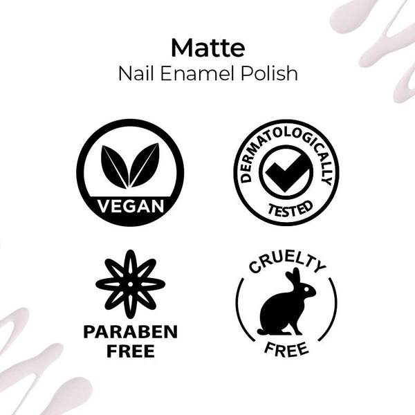 NYKAA Nykaa Matte Nail Lacquer - Almond Crumble 10