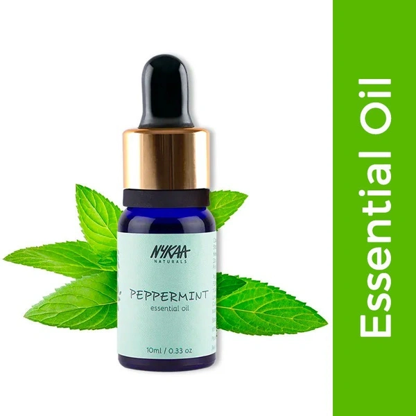 Nykaa Naturals Peppermint Essential Oil For Collagen Promotion & Frizz Free Hair - 100% Natural