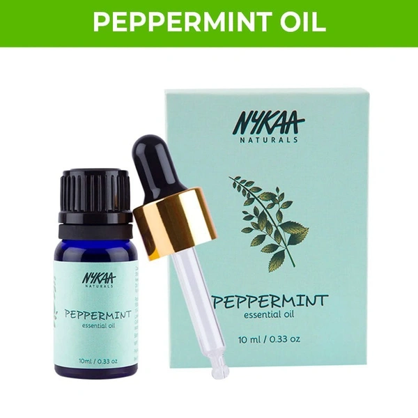 Nykaa Naturals Peppermint Essential Oil For Collagen Promotion & Frizz Free Hair - 100% Natural