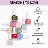 Nykaa Insta Dry Fast Drying Nail Enamel Polish Lilac Live 353 - Lilac