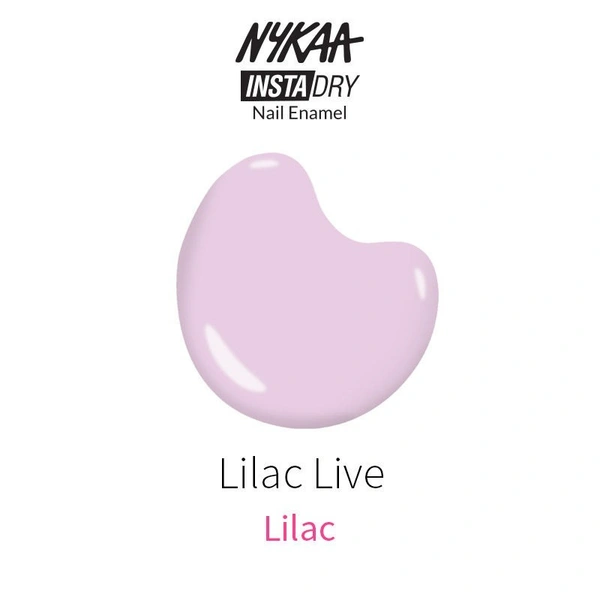 Nykaa Insta Dry Fast Drying Nail Enamel Polish Lilac Live 353 - Lilac