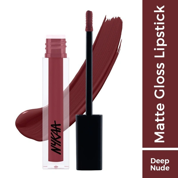 NYKAA Nykaa 8 Hour Lasting Full Cover Matte Gloss - Wild One