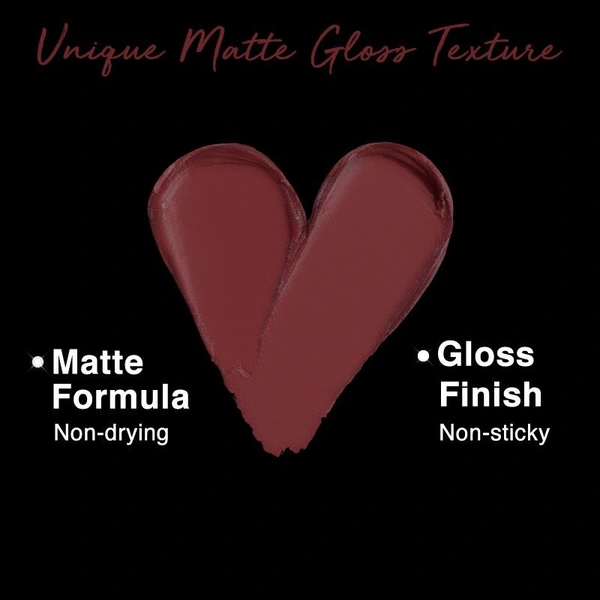 NYKAA Nykaa 8 Hour Lasting Full Cover Matte Gloss - Wild One