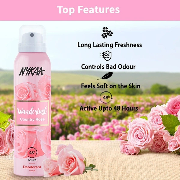 Wanderlust Deodorant Spray - Country Rose