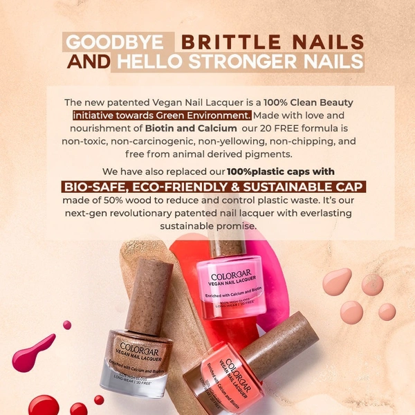 COLORBAR VEGAN NAIL LACQUER (Sweet Talk -025) Pink ()