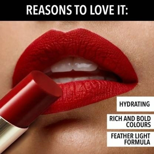 BLUE HEAVEN Hyper stay Super Matte Lipstick Tomato Red 704 (Red, 2.2 g) - 1