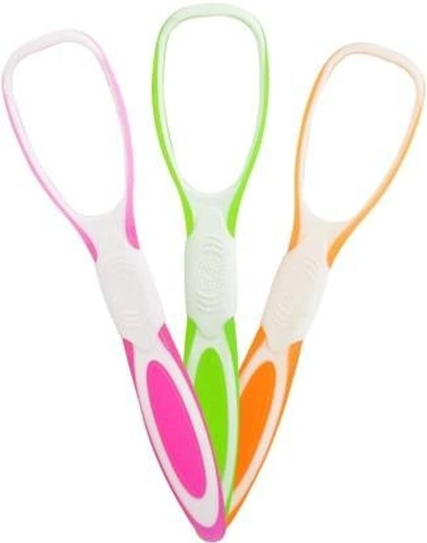 Sleek Plastic Tongue Cleaner (Pack of 3)