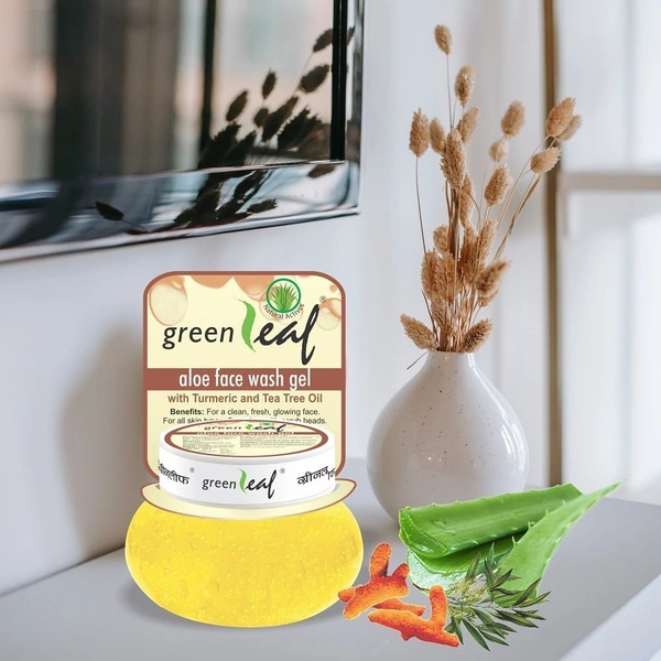 GREEN LEAF Greenleaf Aloe Face Wash Gel  - 120GM