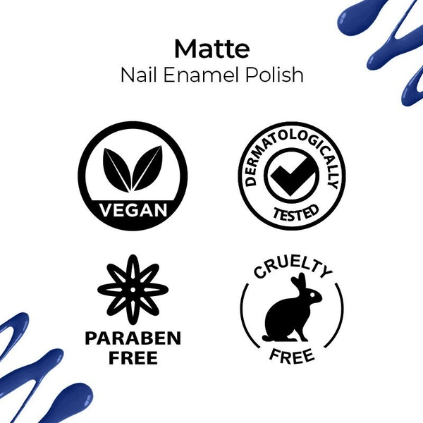 Nykaa Matte Nail Enamel Polish - Blueberry Compote 119