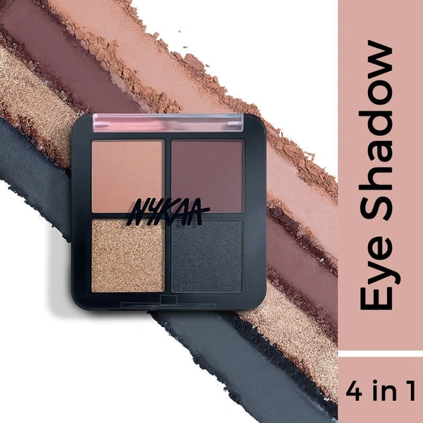 NYKAA Nykaa Cosmetics Eyes On Me! 4 in 1 Quad Eyeshadow Palette - Night Out