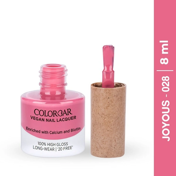 COLORBAR Vegan Nail Lacquer Joyous -028 Pink ()