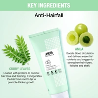 NYKAA Nykaa Naturals Longer & Thicker Hair Sulphate-Free Shampoo With Amla & Curry Leaves - 180ml