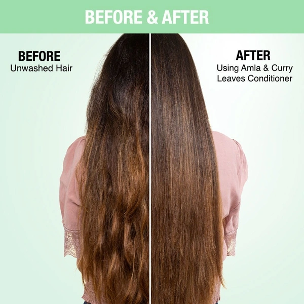 NYKAA Nykaa Naturals Longer & Thicker Hair Sulphate-Free Shampoo With Amla & Curry Leaves - 180ml