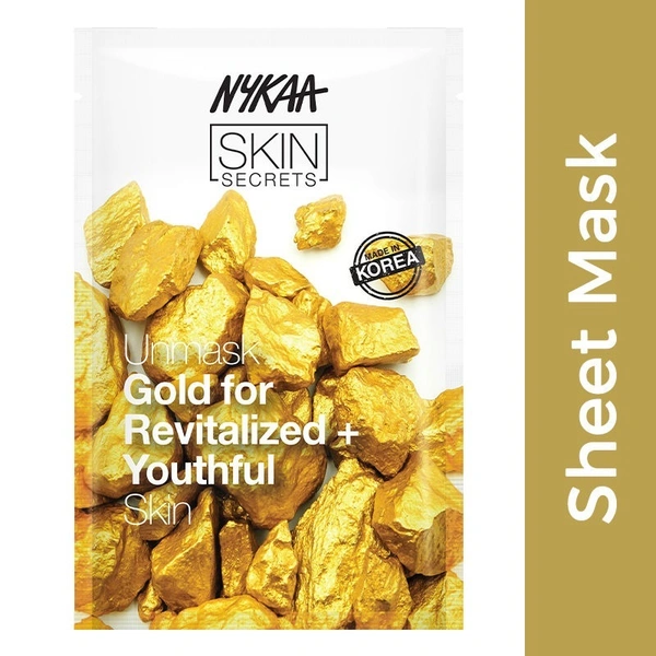 NYKAA Nykaa Skin Secrets Exotic Indulgence Gold Sheet Mask For Revitalized & Youthful Skin