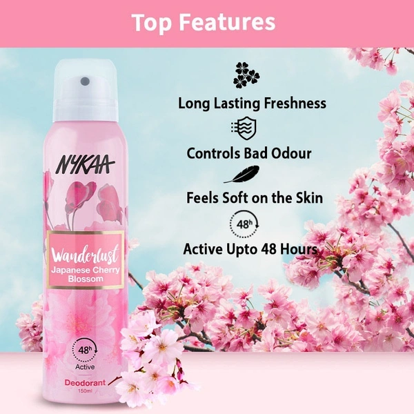 Wanderlust Deodorant Spray - Japanese Cherry Blossom