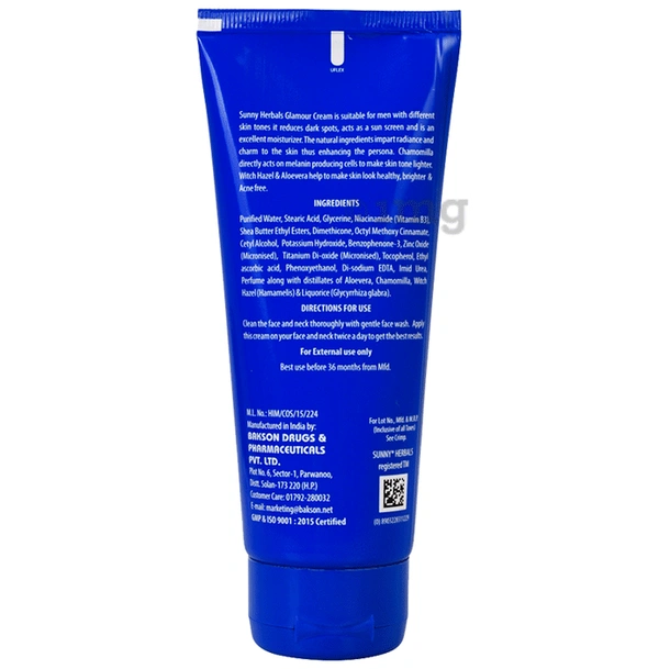 sunny Sunny Herbals Glamour Cream For Men (Enriched with Alorevea & Vitamin B3, C & E) Pack of 2  (200 g)