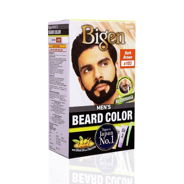 BIGEN Bigen Mens Beard Colour - Dark Brown B103