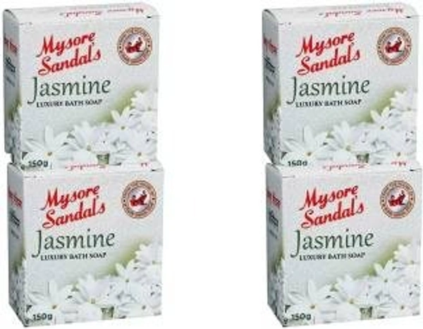 Mysore Sandal MYSORE SANDAL Jasmine Luxury Bath Soap (4 x 150 g)