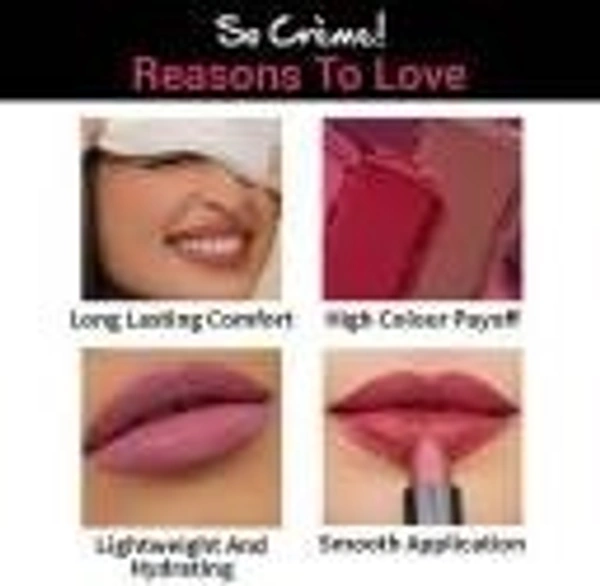 NYKAA So Creme! Creamy Matte Lipstick - Dressed to Kill (Red, 4.2 g) - 1