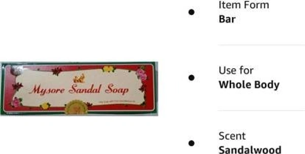 MYSORE SANDAL Mysore Sandal Sandal Jasmine & Rose Soap (150 G X 3) With Round Loofah (4 Items in the set)