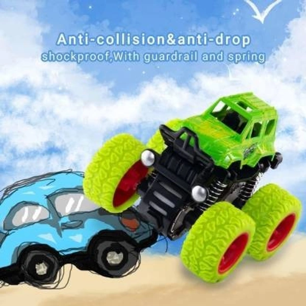Stnemrag 4WD Monster Truck Cars,Push and Go Toy Trucks Friction Powered Cars (Multicolor)