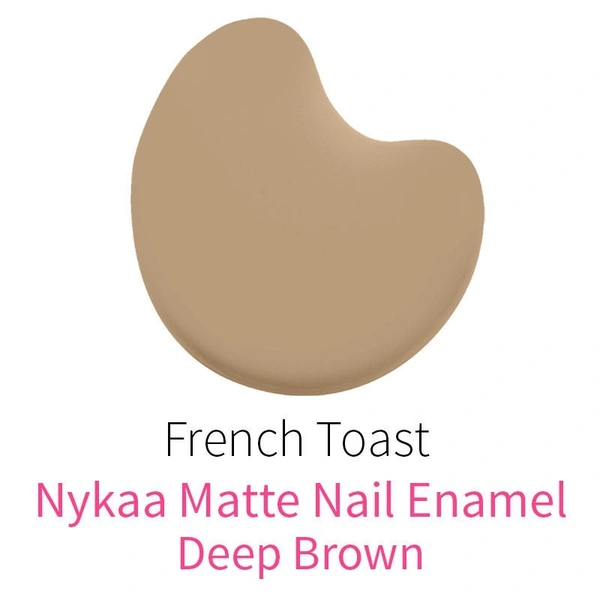 NYKAA Nykaa Matte Nail Enamel Polish - French Toast 158