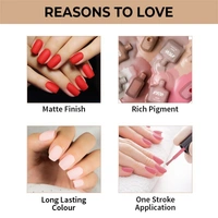 NYKAA Nykaa Matte Nail Enamel Polish - French Toast 158