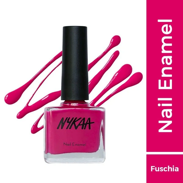 NYKAA Nykaa Nail Enamel Polish - Hot Pink Poppy 108