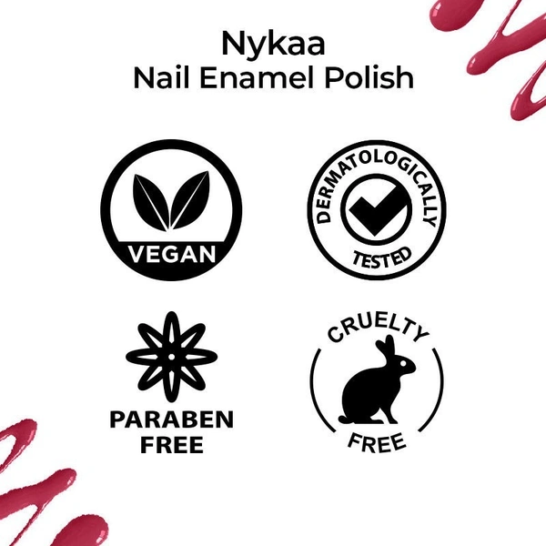 NYKAA Nykaa Nail Enamel Polish - Hot Pink Poppy 108