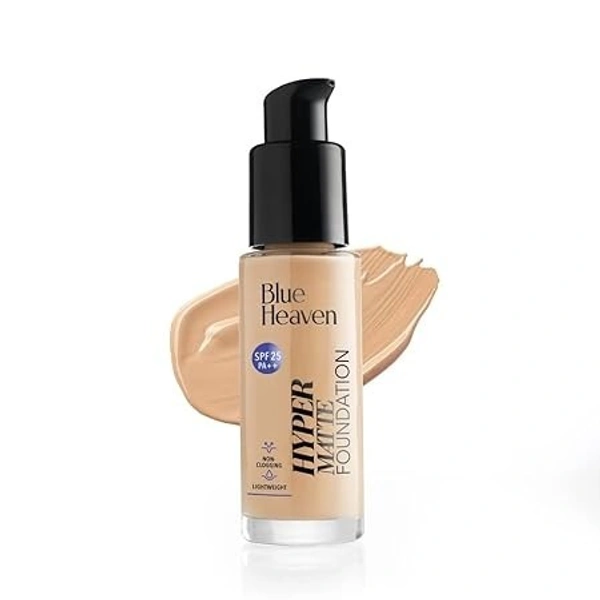 BLUE HEAVEN Hyper Matte  Foundation (NATURAL, 30 ml)