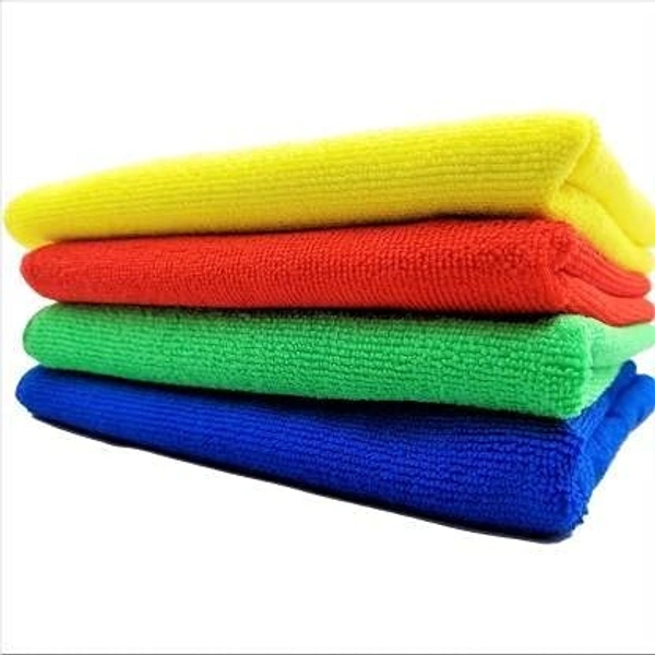 Stnemrag Premium Cleaning cloth (Pack of 4 Pc) Multicolor Cloth Napkins (4 Sheets) - 1