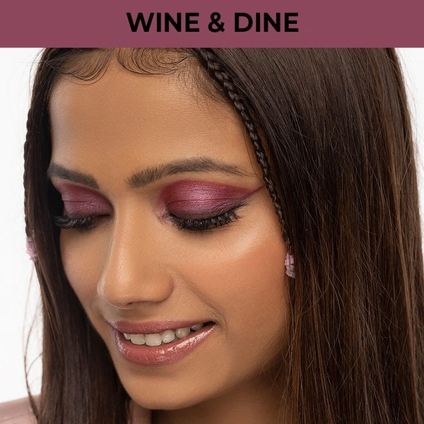 NYKAA Nykaa Cosmetics Eyes On Me! 4 in 1 Quad Eyeshadow Palette - Wine & Dine